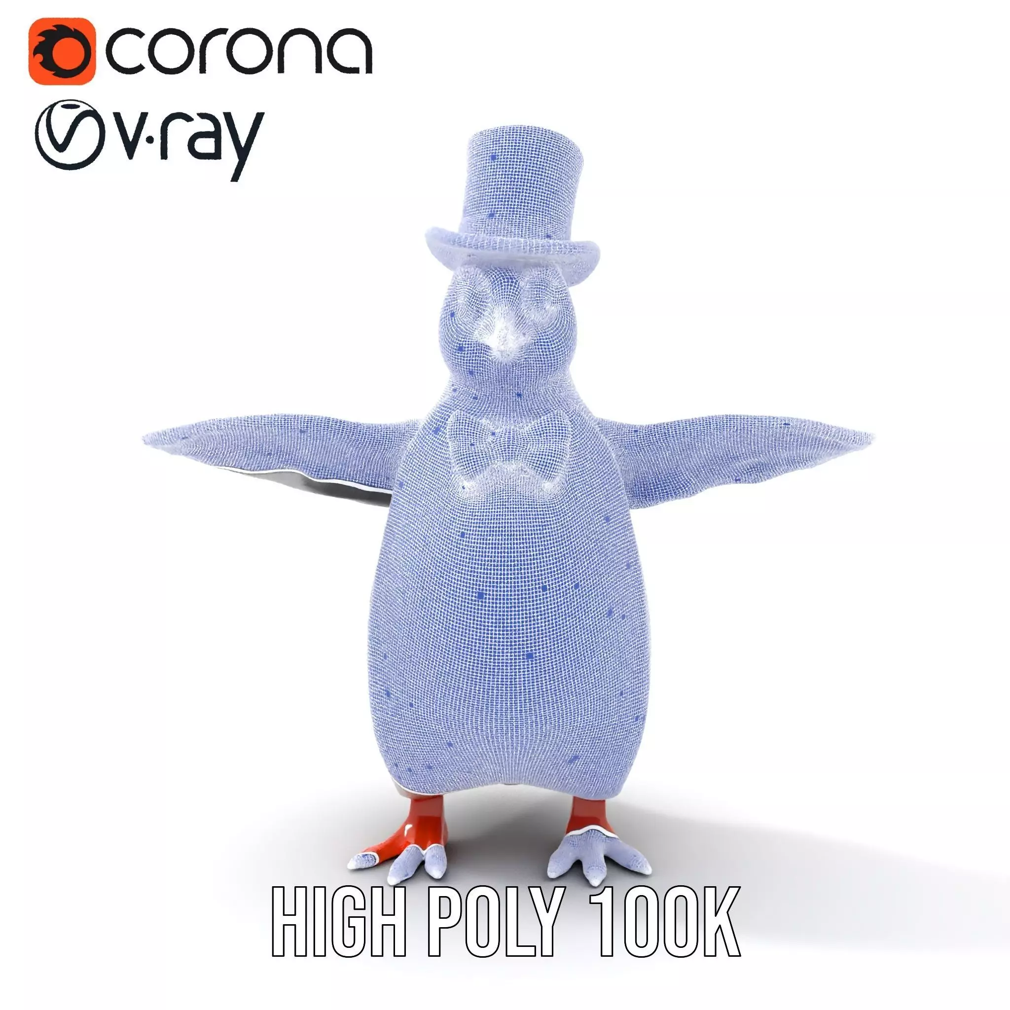 Charming Penguin model pack Low-poly 3D model_33