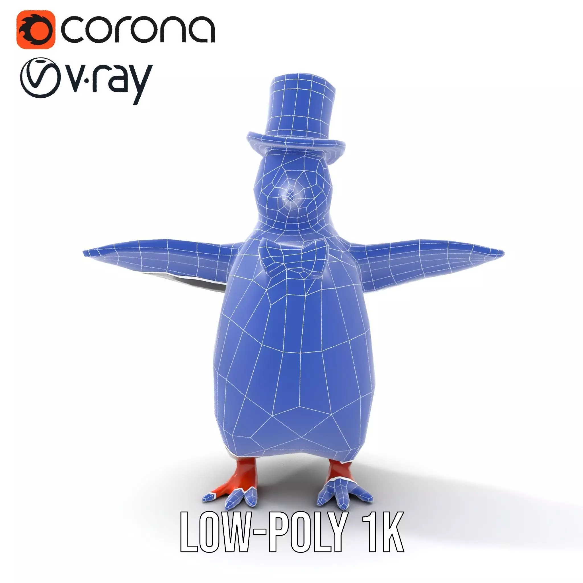 Charming Penguin model pack Low-poly 3D model_25