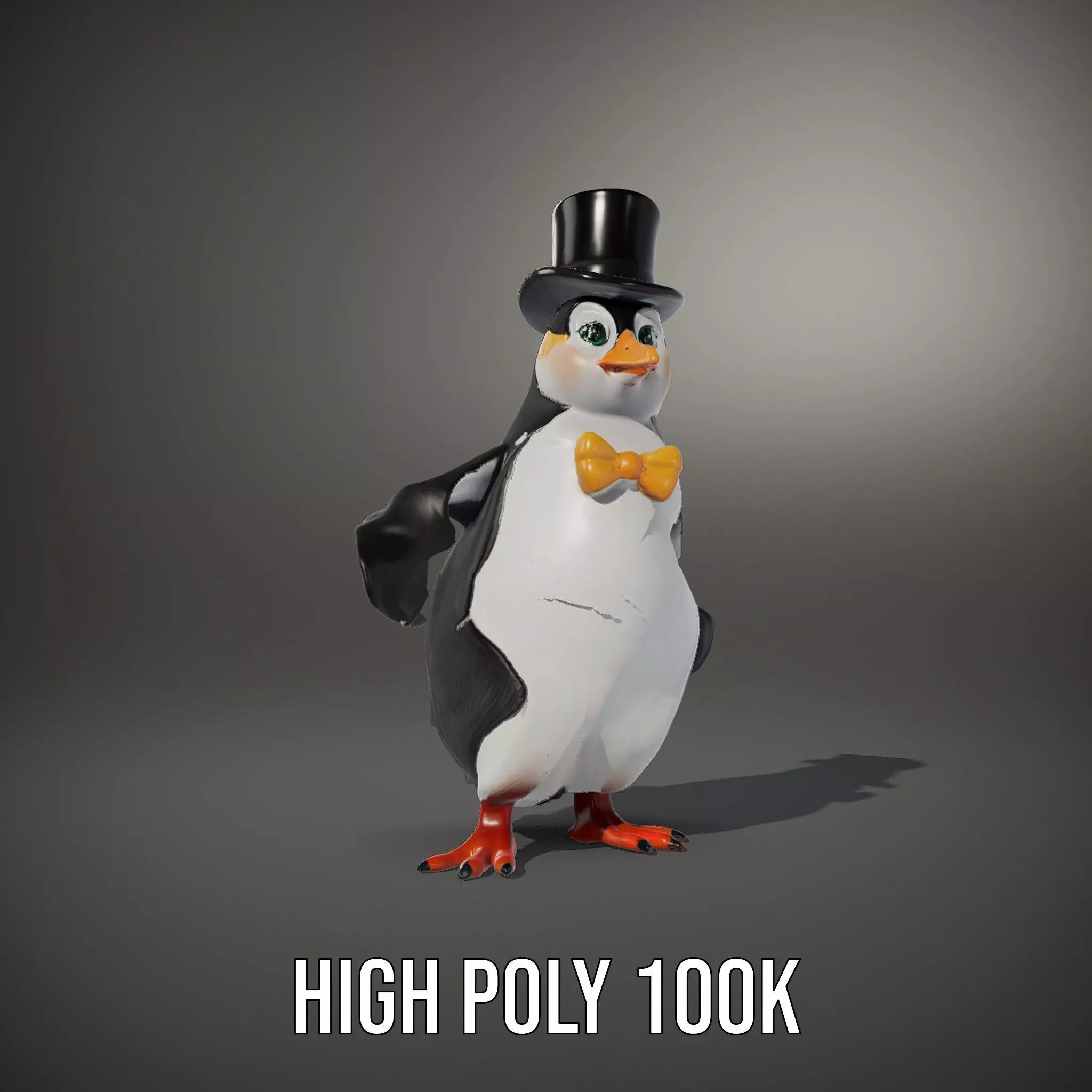 Charming Penguin model pack Low-poly 3D model_8