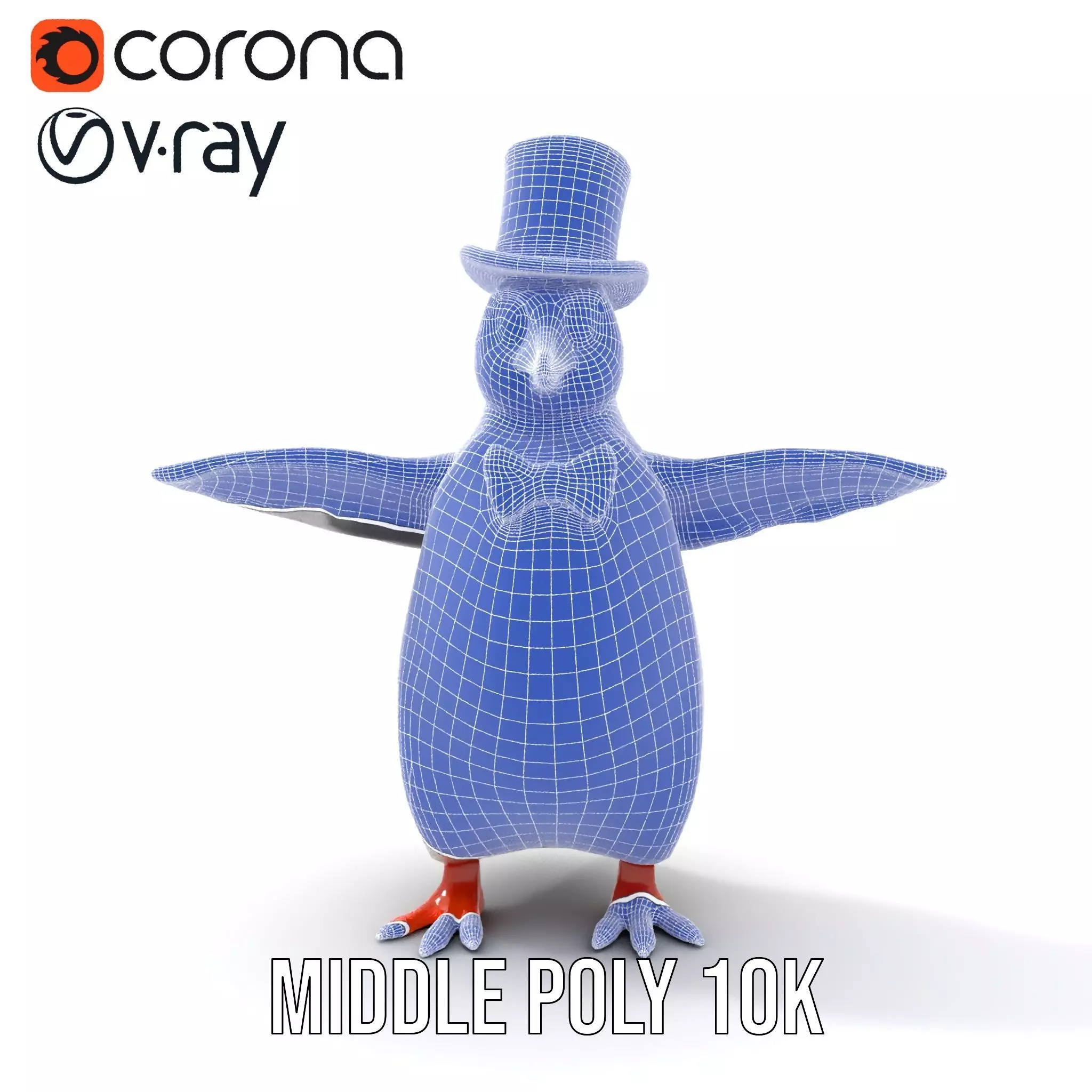 Charming Penguin model pack Low-poly 3D model_18