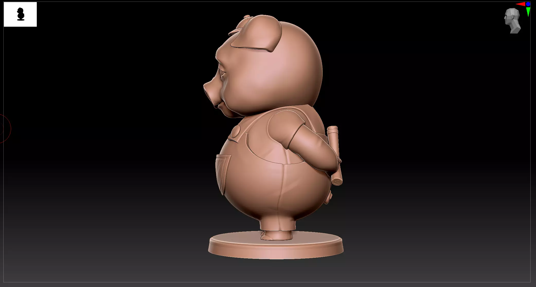 The Guilty Pig 3D print model