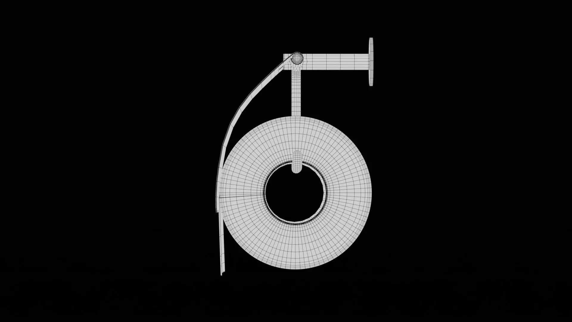 Modern Ceramic Toilet With Toilet Paper Holder Low-poly 3D model_13