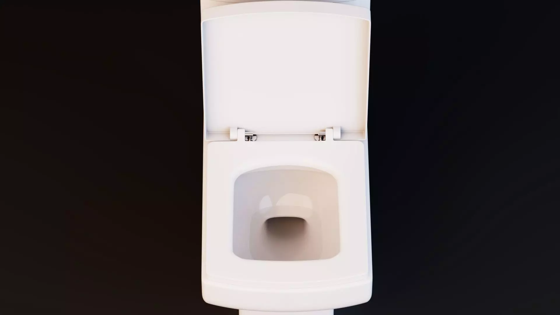 Modern Ceramic Toilet With Toilet Paper Holder Low-poly 3D model_4