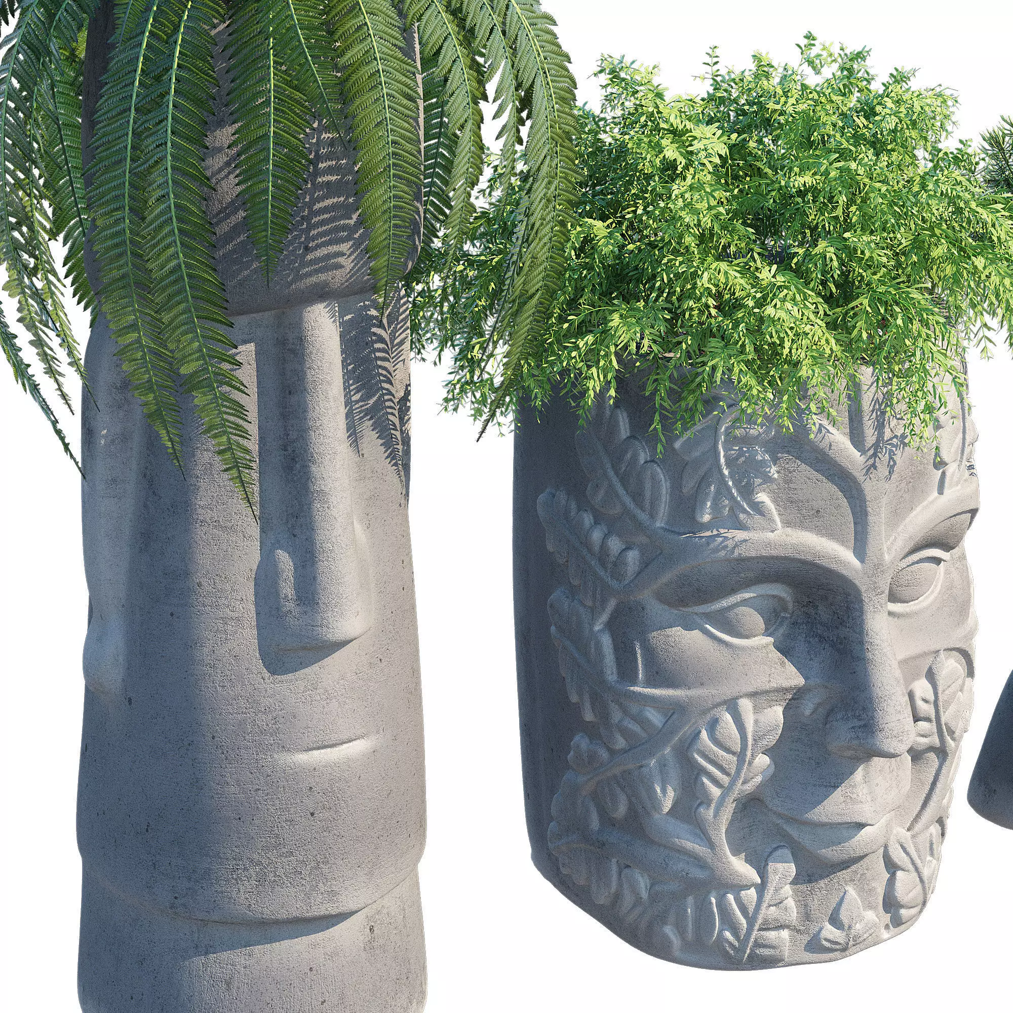 Head planter one 3D model_4