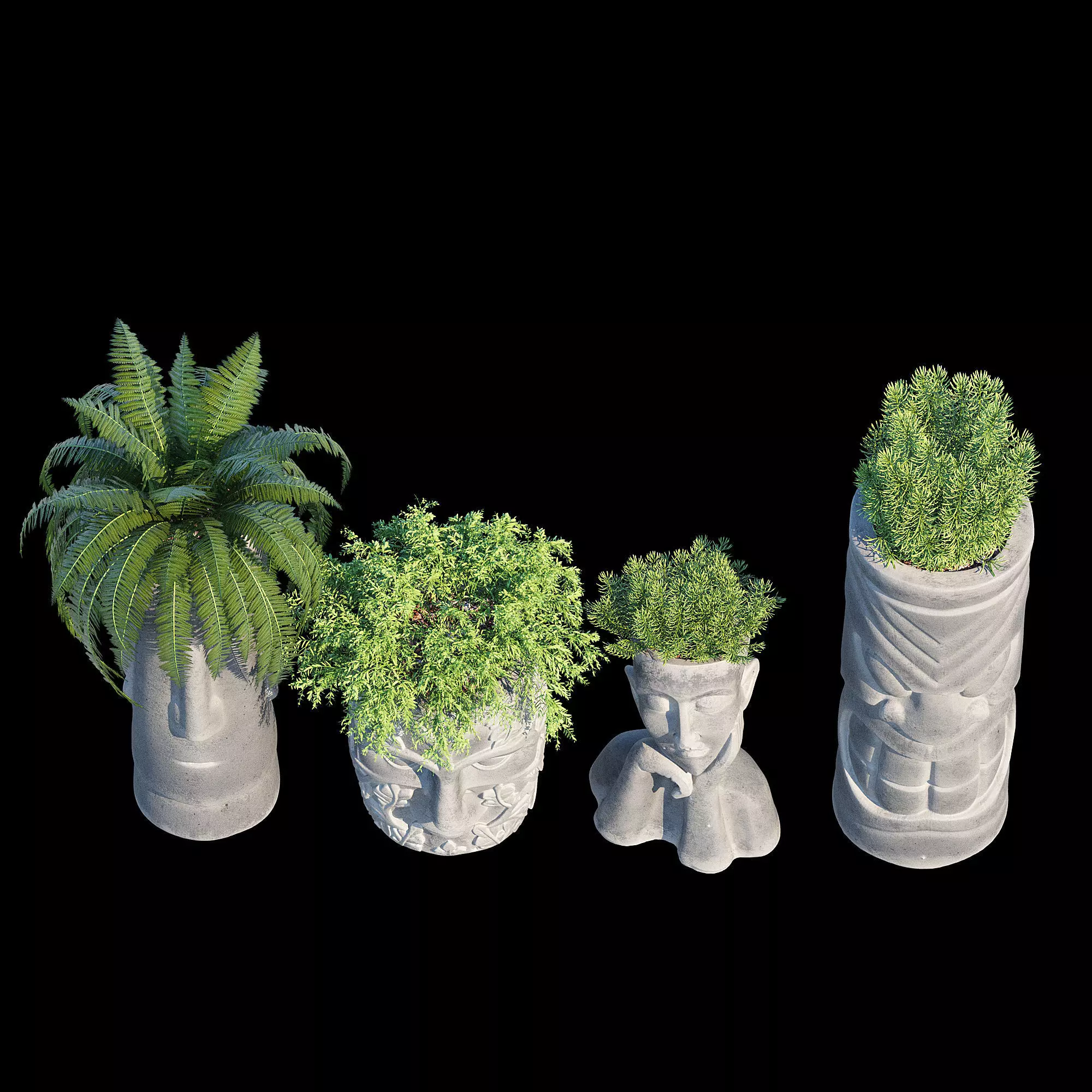 Head planter one 3D model_11