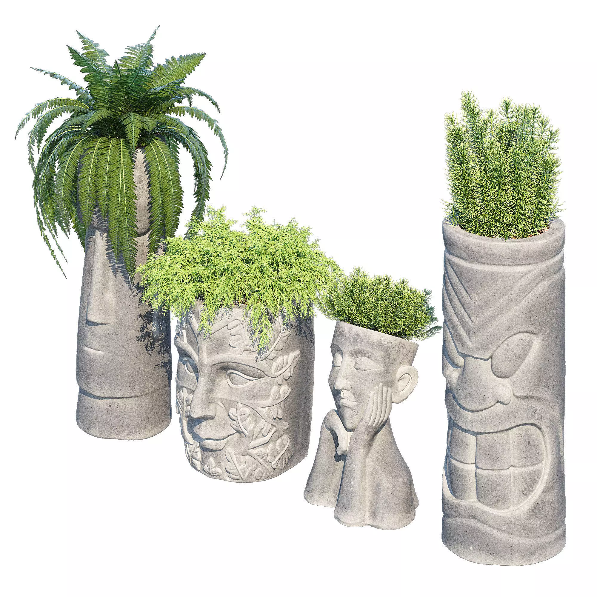 Head planter one 3D model_2