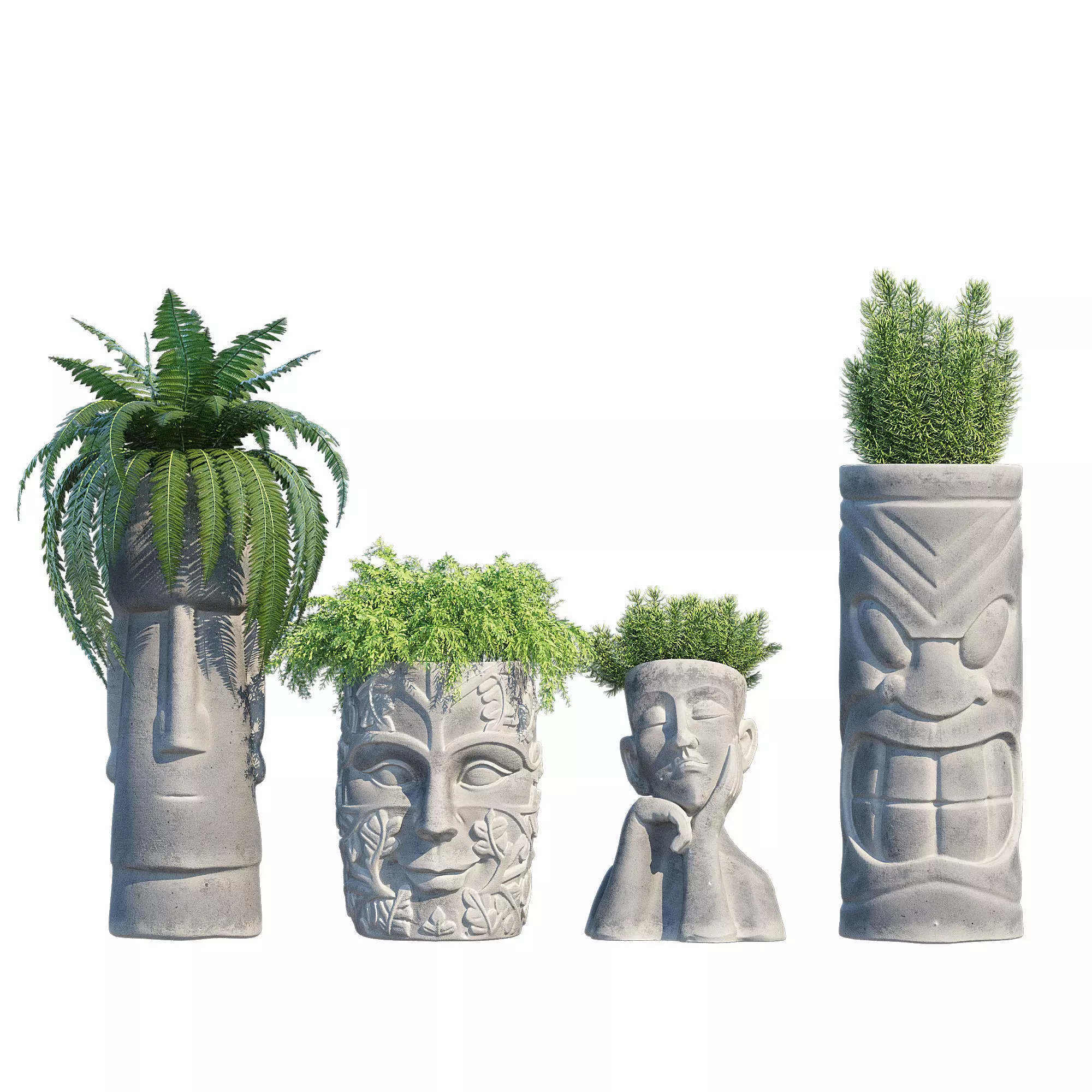 Head planter one 3D model_1