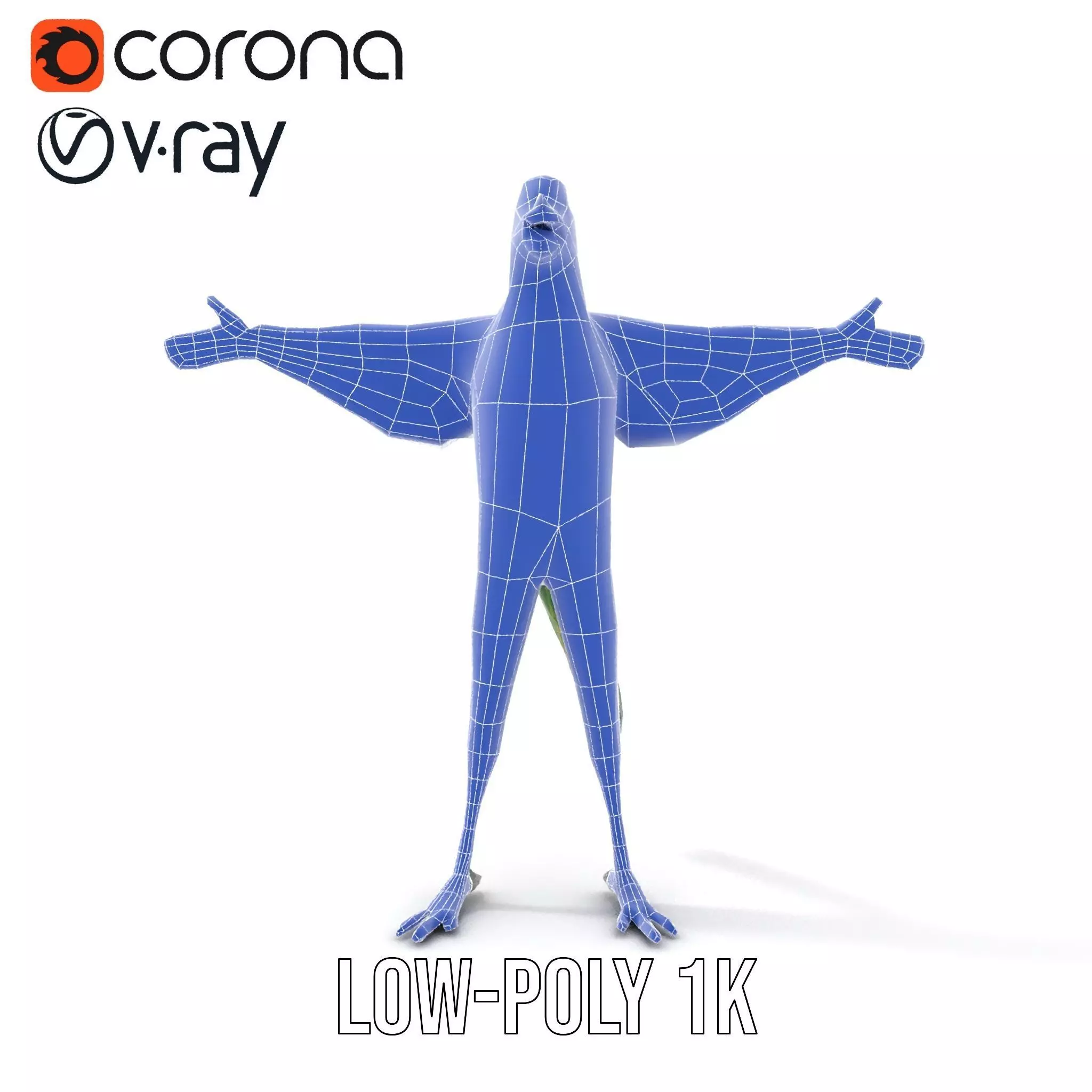 Vibrant Parrot Character model pack Low-poly 3D model_27