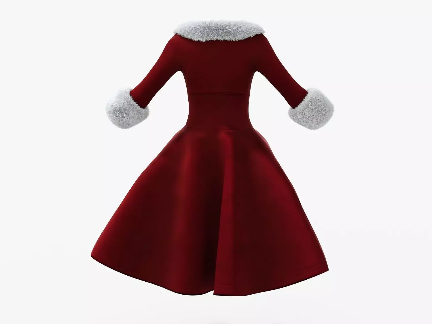 Mrs Claus - Santa Claus Low-poly 3D model_14