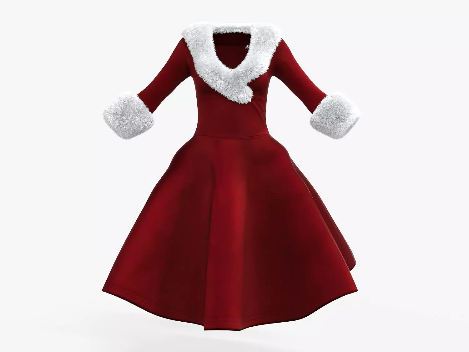Mrs Claus - Santa Claus Low-poly 3D model_19