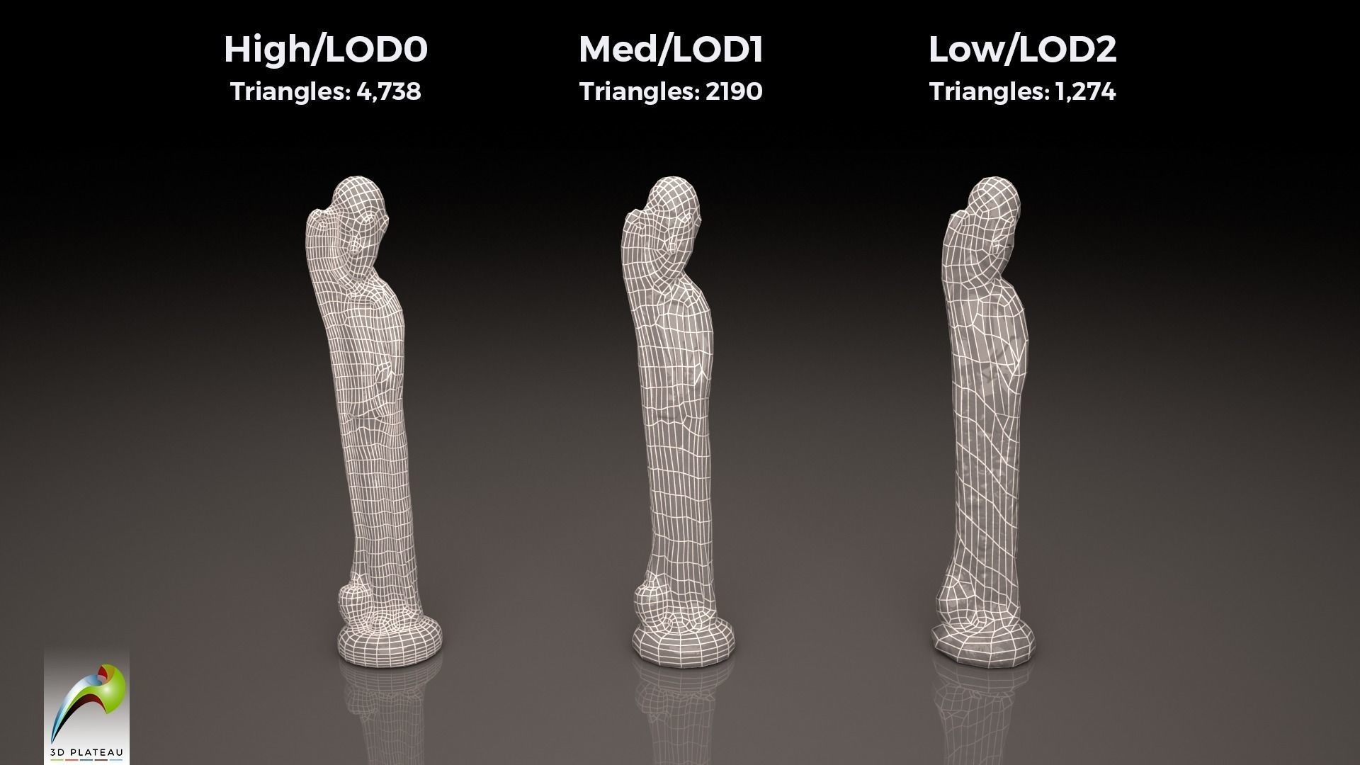 0002-10 Vampire Low-poly 3D model_2