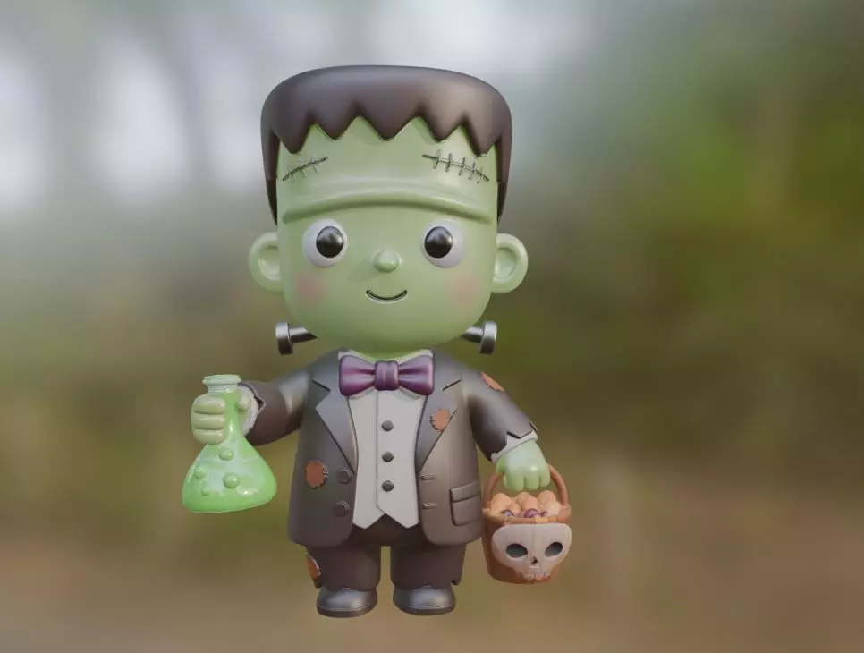 Halloween Legends 3D Models Pack  Low-poly 3D model_3