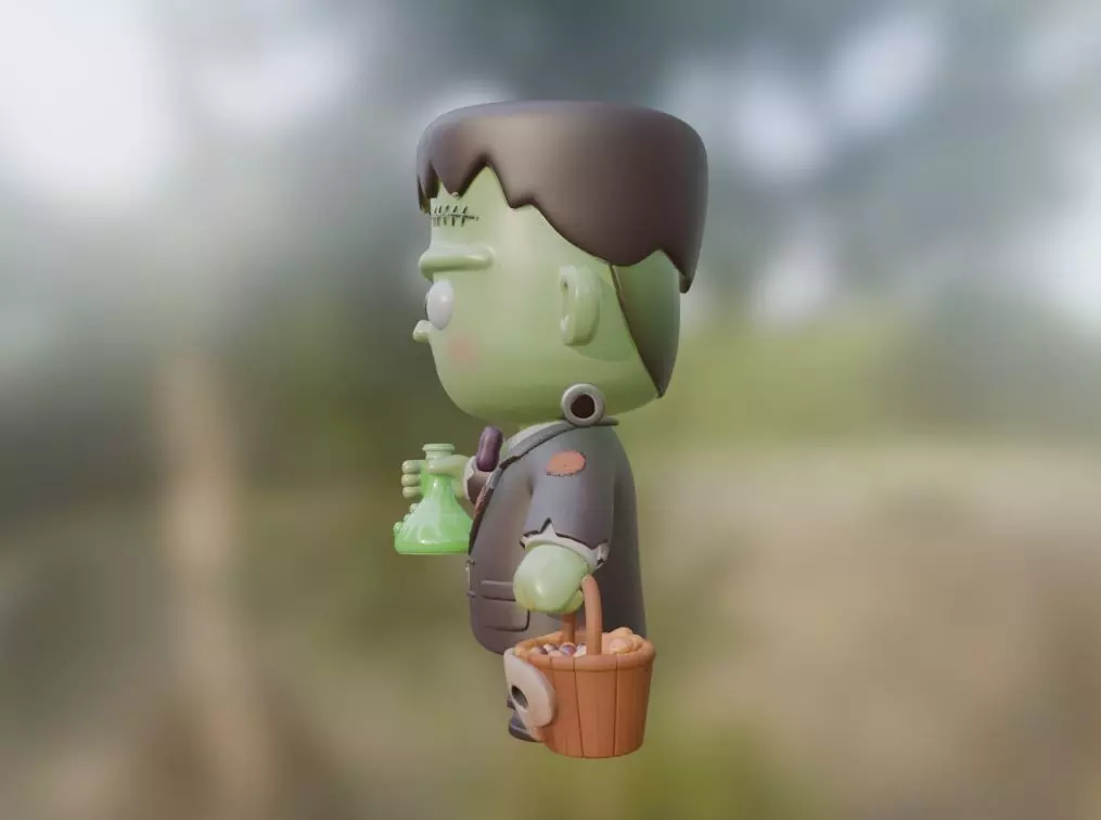 Halloween Legends 3D Models Pack  Low-poly 3D model_4