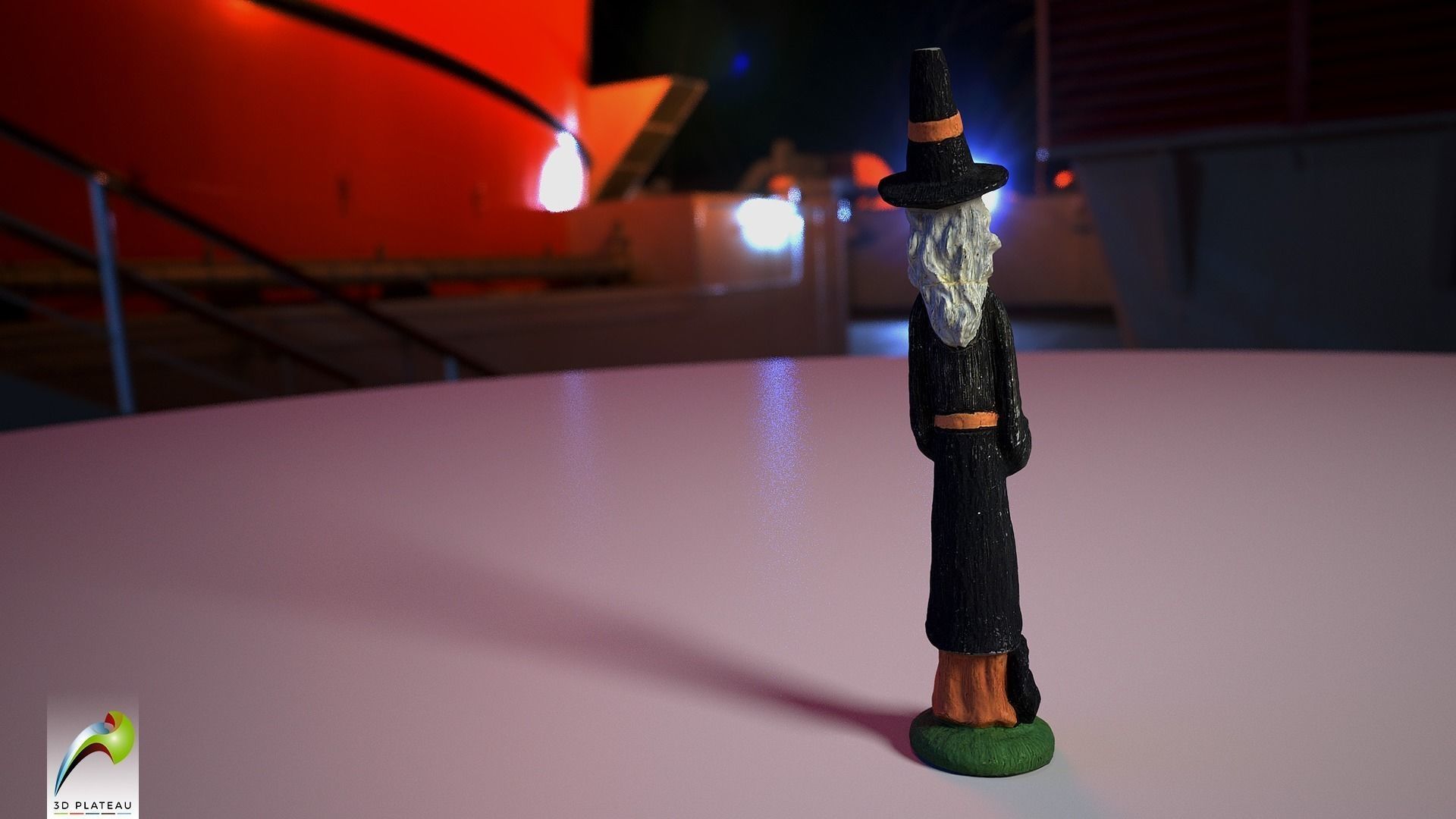 0002-11 Witch Low-poly 3D model_1