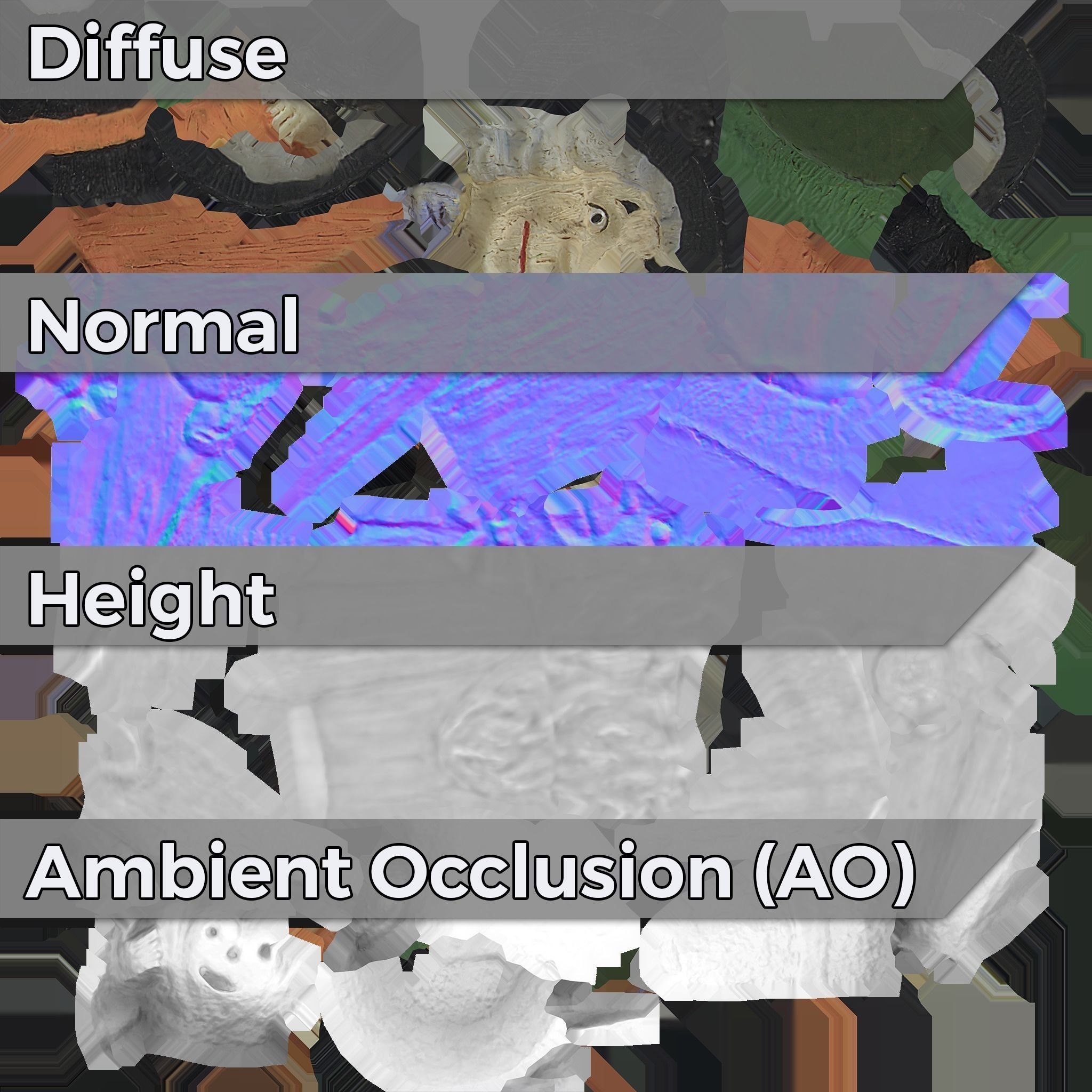 0002-11 Witch Low-poly 3D model_3