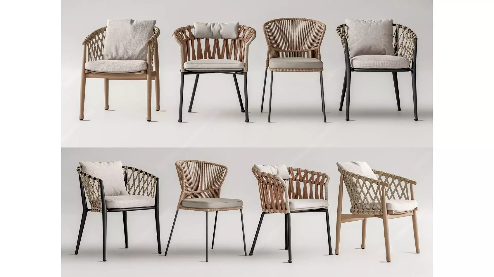 Nordic Furniture Low-poly 3D model