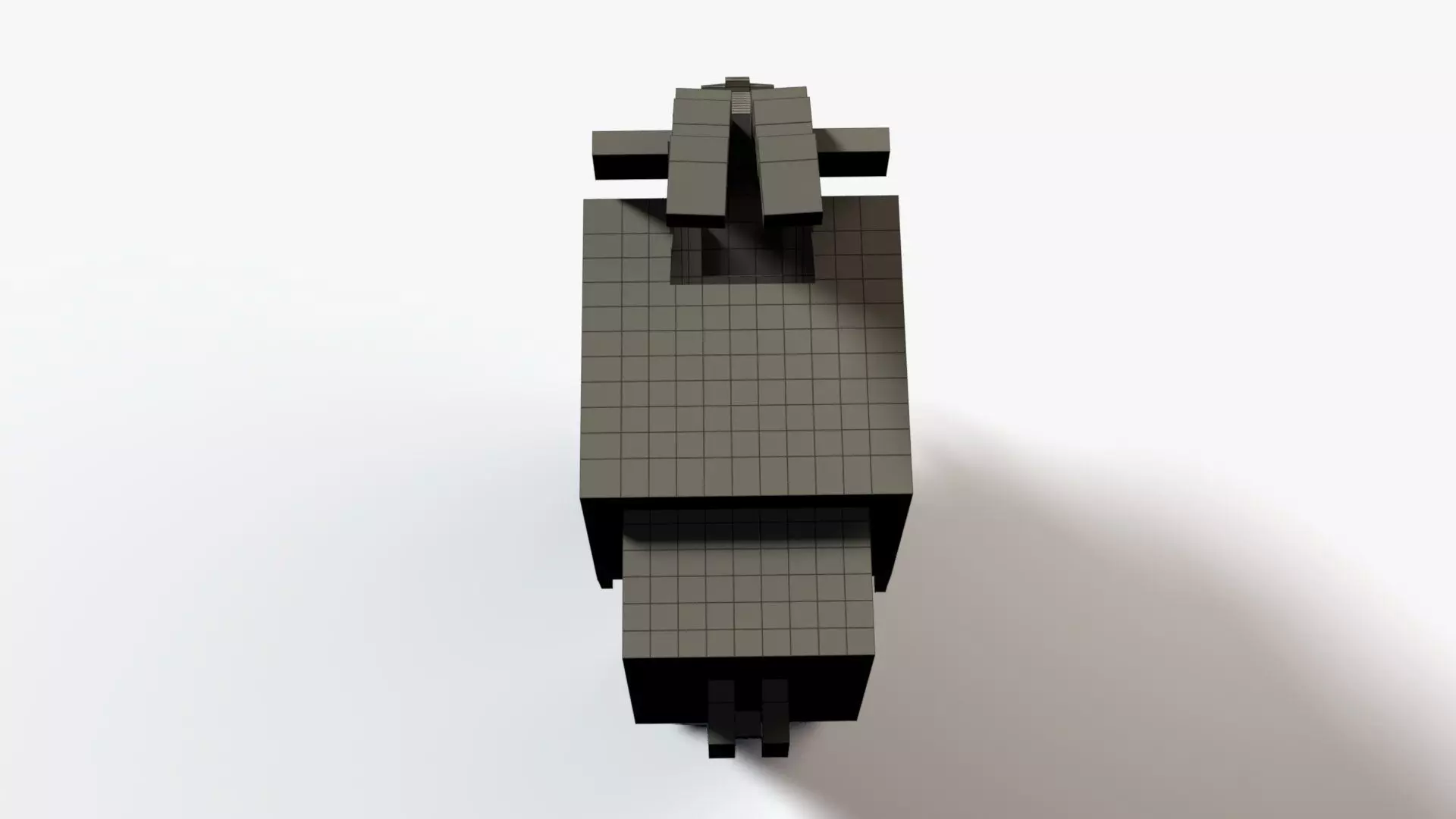 Minecraft Goat Low-poly 3D model_9