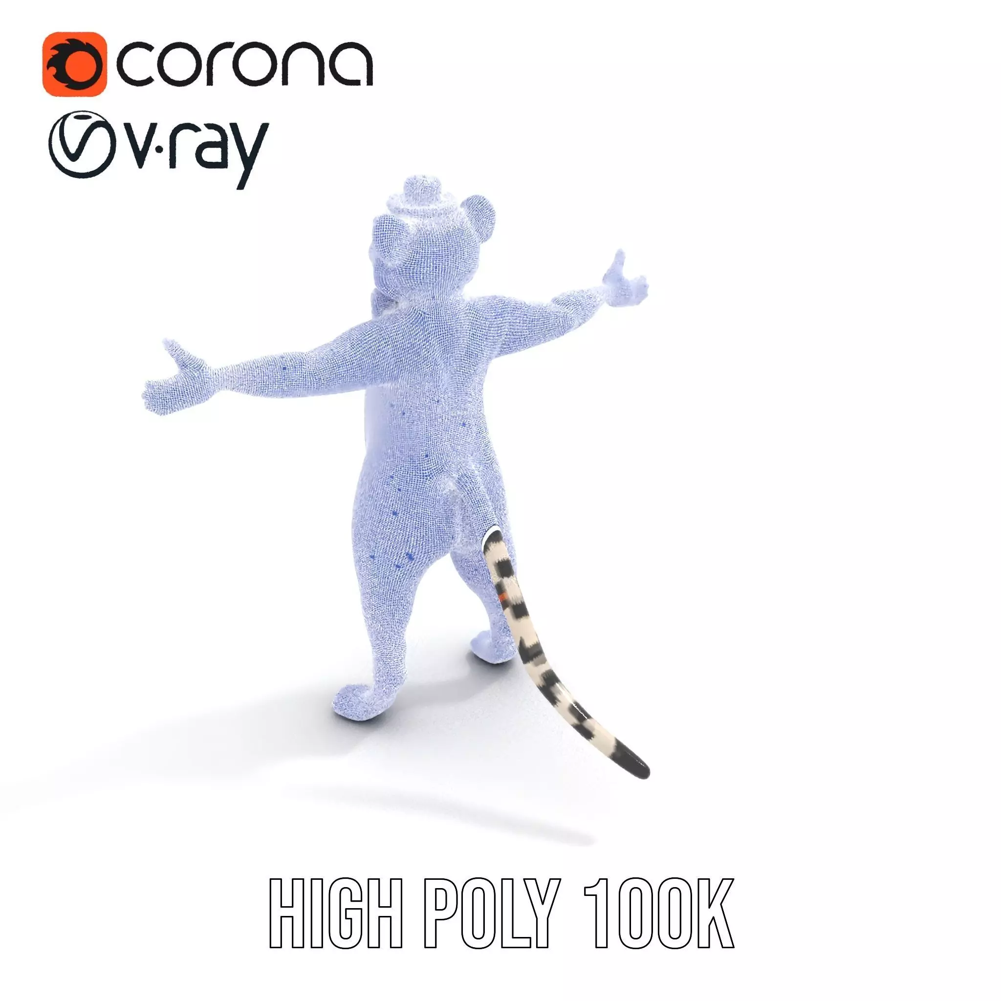 Elegant Tiger Performer model pack Low-poly 3D model_29