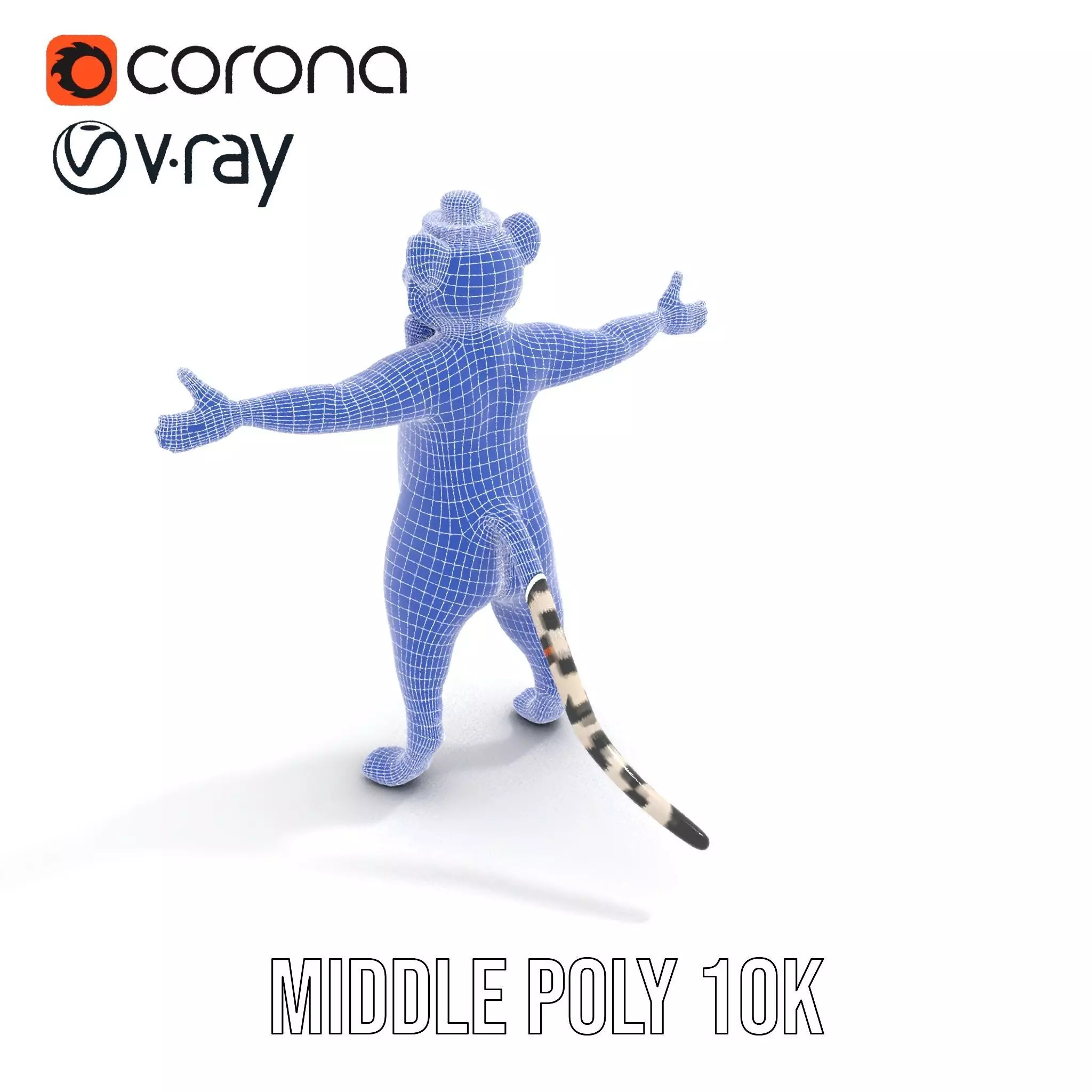 Elegant Tiger Performer model pack Low-poly 3D model_16