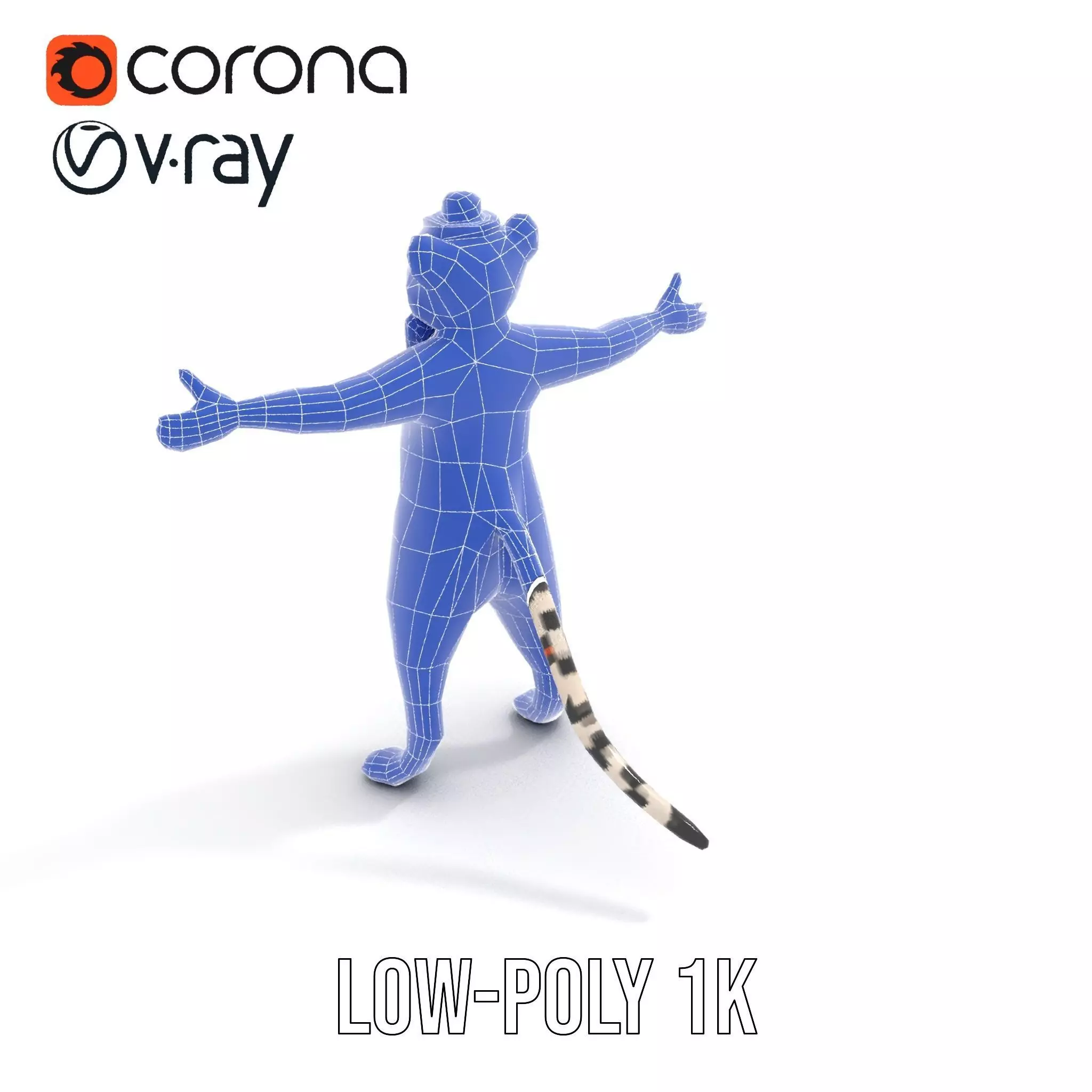 Elegant Tiger Performer model pack Low-poly 3D model_25