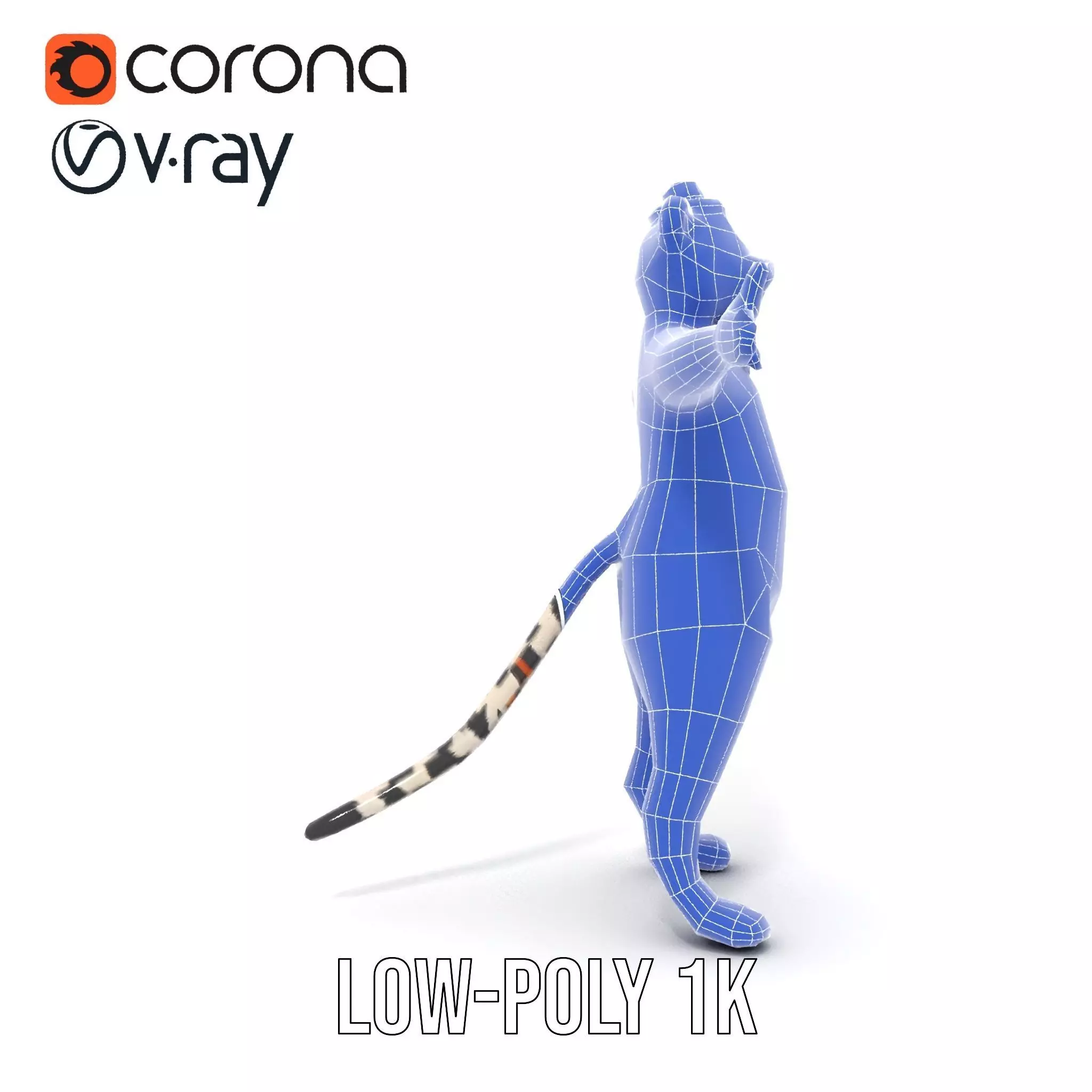 Elegant Tiger Performer model pack Low-poly 3D model_19