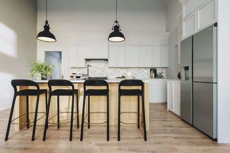 Modern 3-Bedroom Bungalow with Garage Screened Porch 3D Model  3D model_12