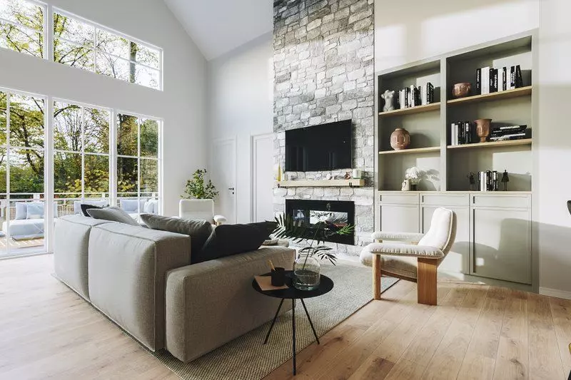 Modern 3-Bedroom Bungalow with Garage Screened Porch 3D Model  3D model_4