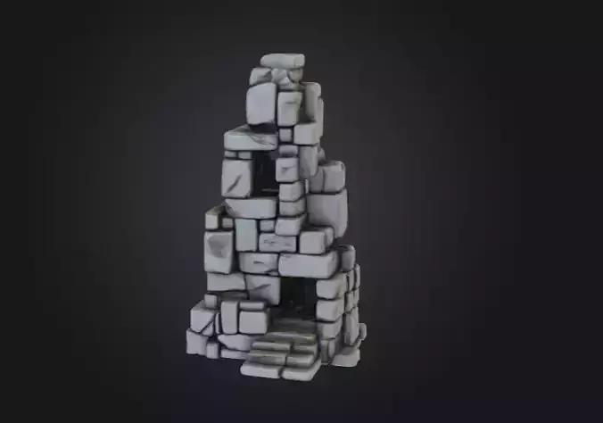 Ancient Stone Ruin Tower