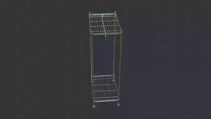 Metal Rolling Clothes Rack for Home Use