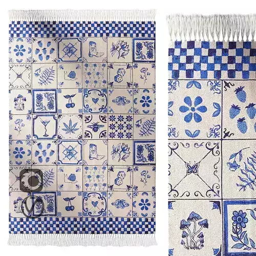 Mariana Tile Flatweave Printed Rug