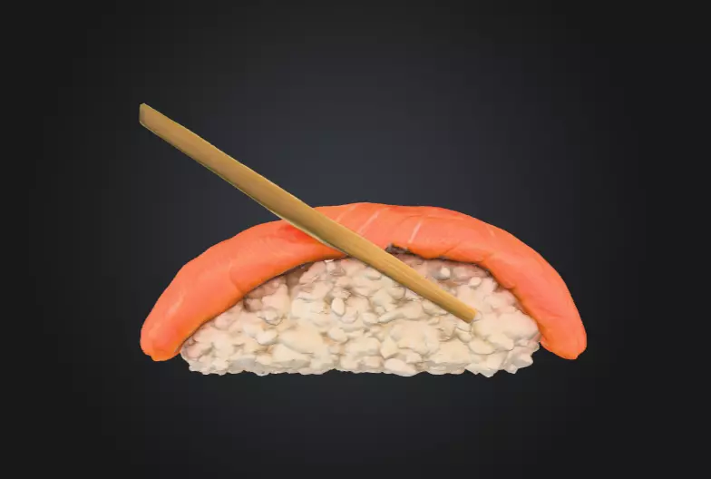 Sushi Delight Low-poly 3D model_5