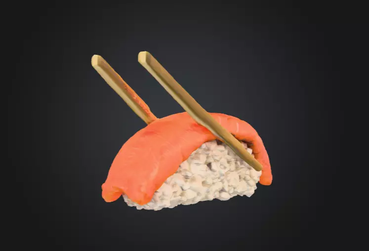 Sushi Delight Low-poly 3D model_6