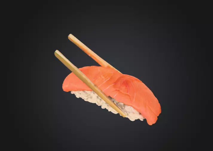 Sushi Delight Low-poly 3D model_11