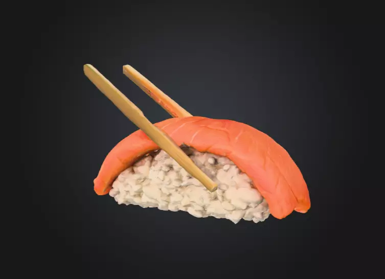 Sushi Delight Low-poly 3D model_4