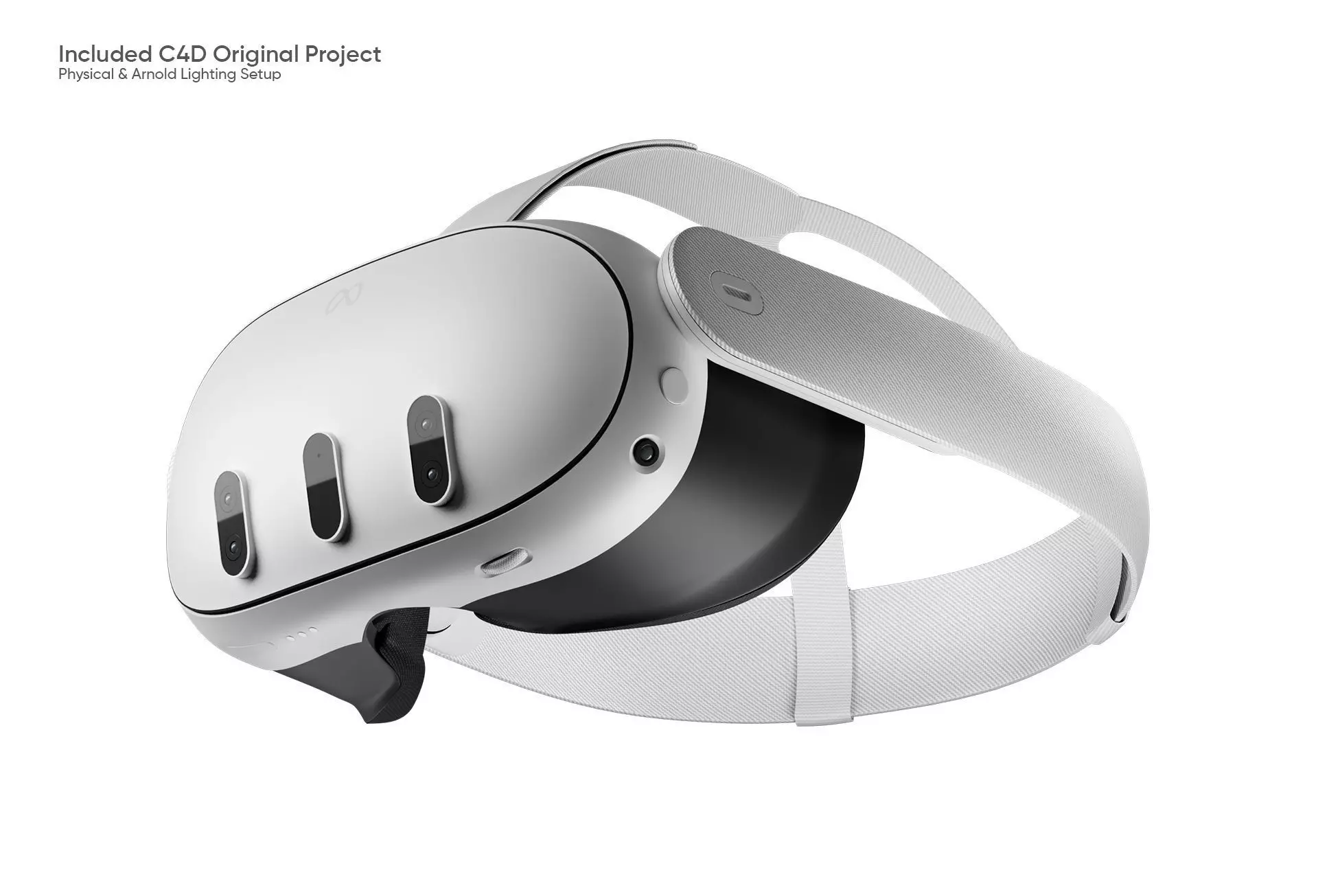 Meta Quest 3 3D Model for Element 3D and Cinema 4D 3D model_3