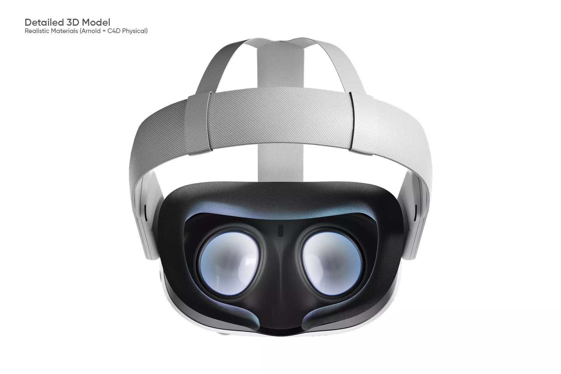 Meta Quest 3 3D Model for Element 3D and Cinema 4D 3D model_1