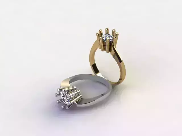 Solitaire Mono 8 Prong Diamond Ring