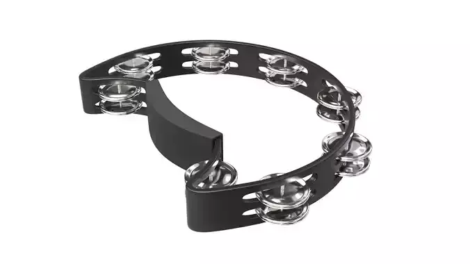 Tambourine Metal Buckle PBR 3D model Tambourine Metal Buckle PBR 3D model