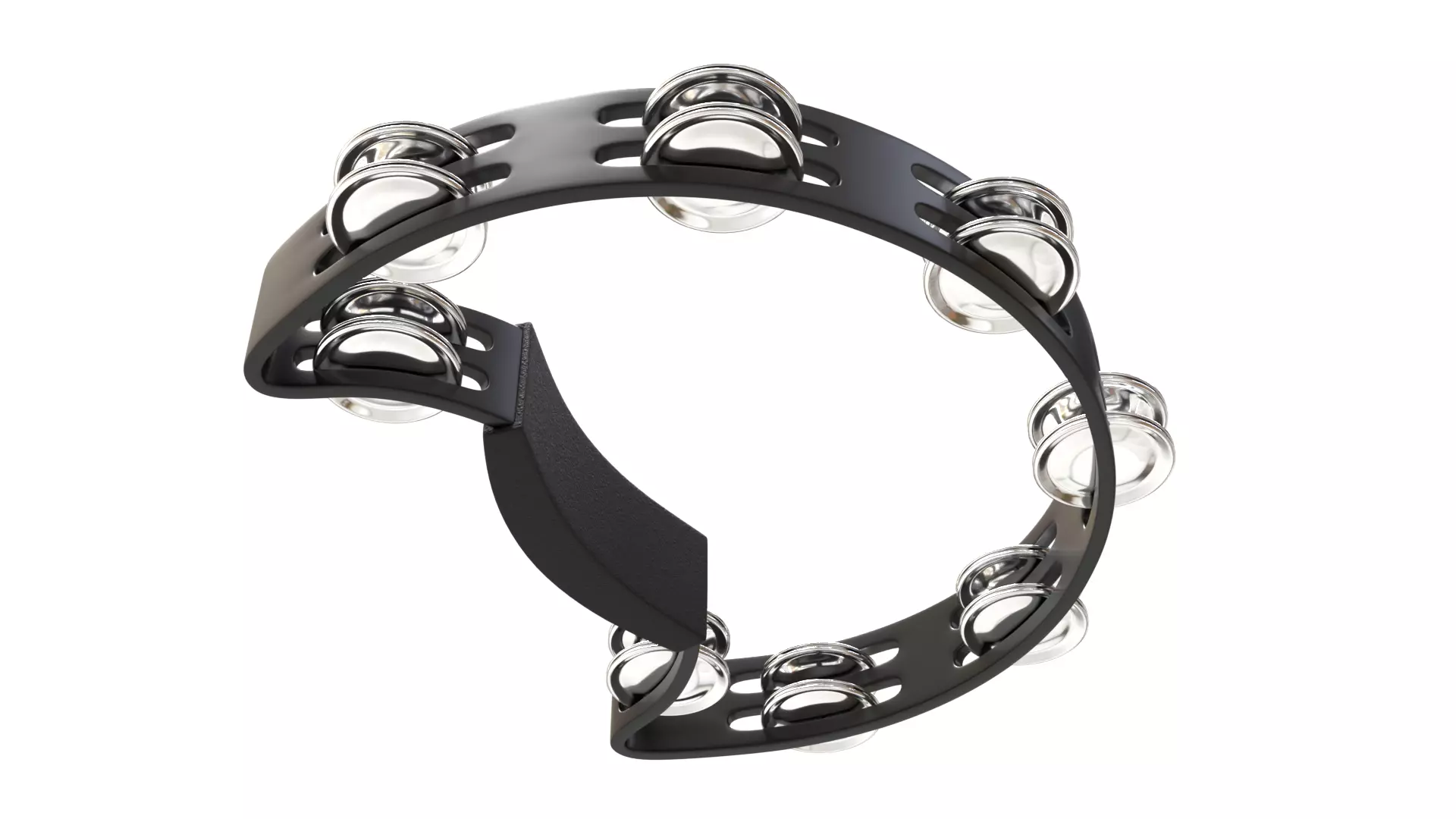 Tambourine Metal Buckle PBR 3D model_5