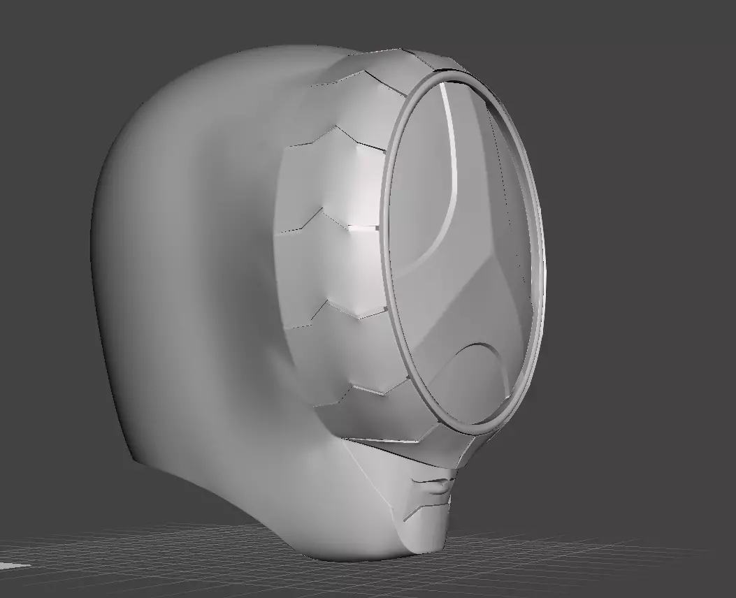 Power Rangers Blue Boonboomger Helmet 3D print model_6