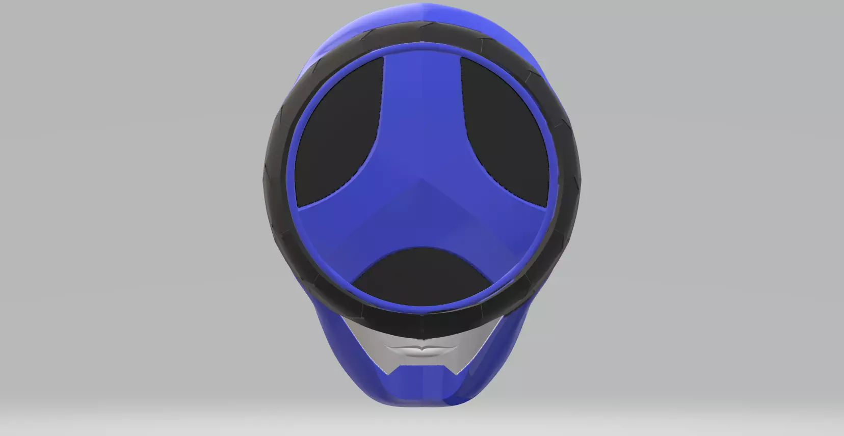 Power Rangers Blue Boonboomger Helmet 3D print model_2