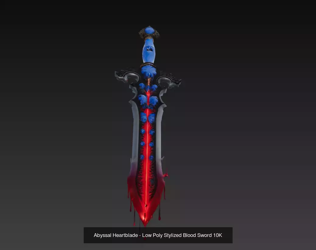 Cursed Flow Armory - Stylized Blood Energy Sword Pack 3D Model Collection_1