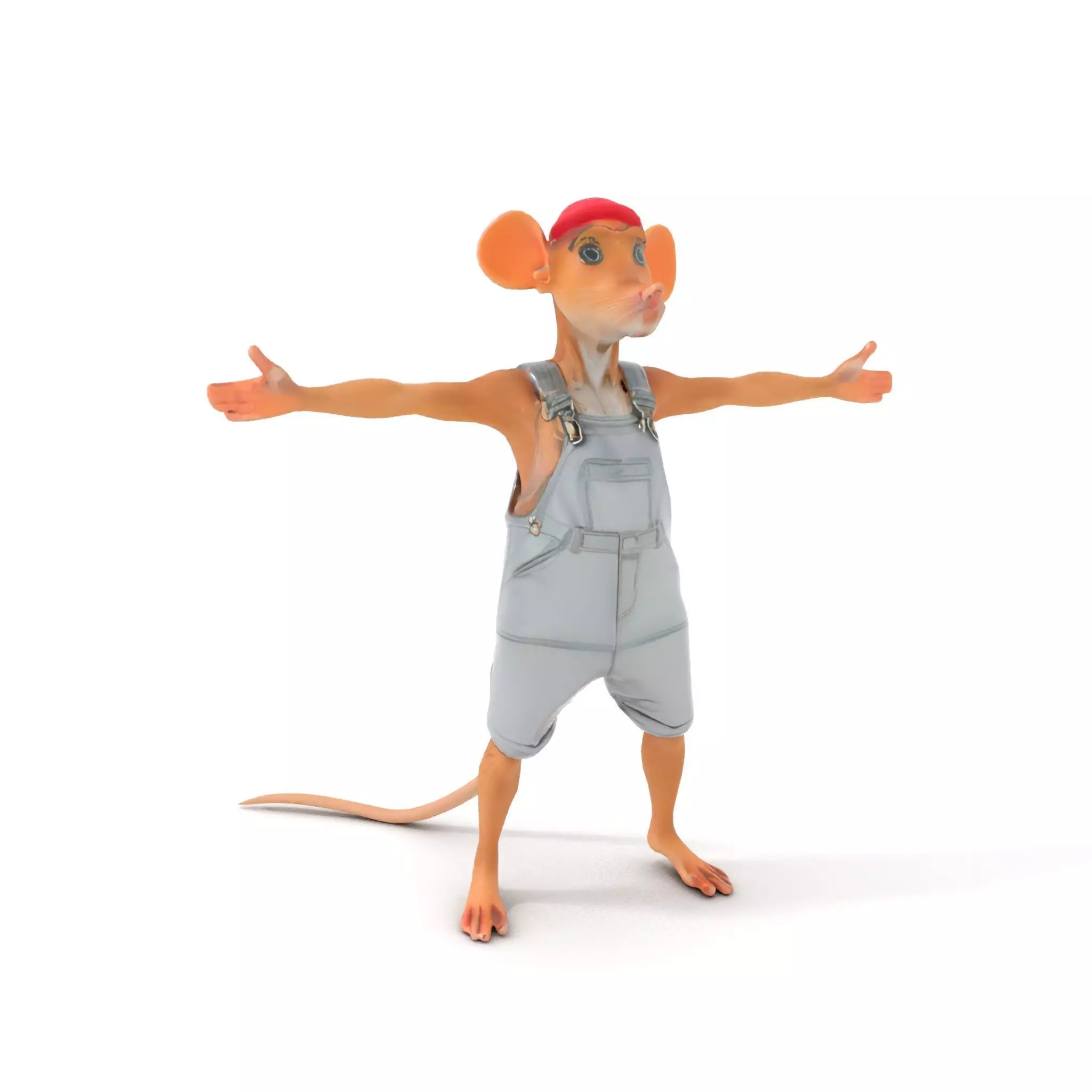 Adventurous Mouse Character model pack Low-poly 3D model_5