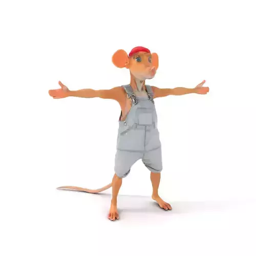 Adventurous Mouse Character model pack Low-poly 3D model Adventurous Mouse Character model pack Low-poly 3D model