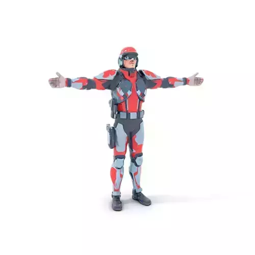 Futuristic Soldier Armor model pack