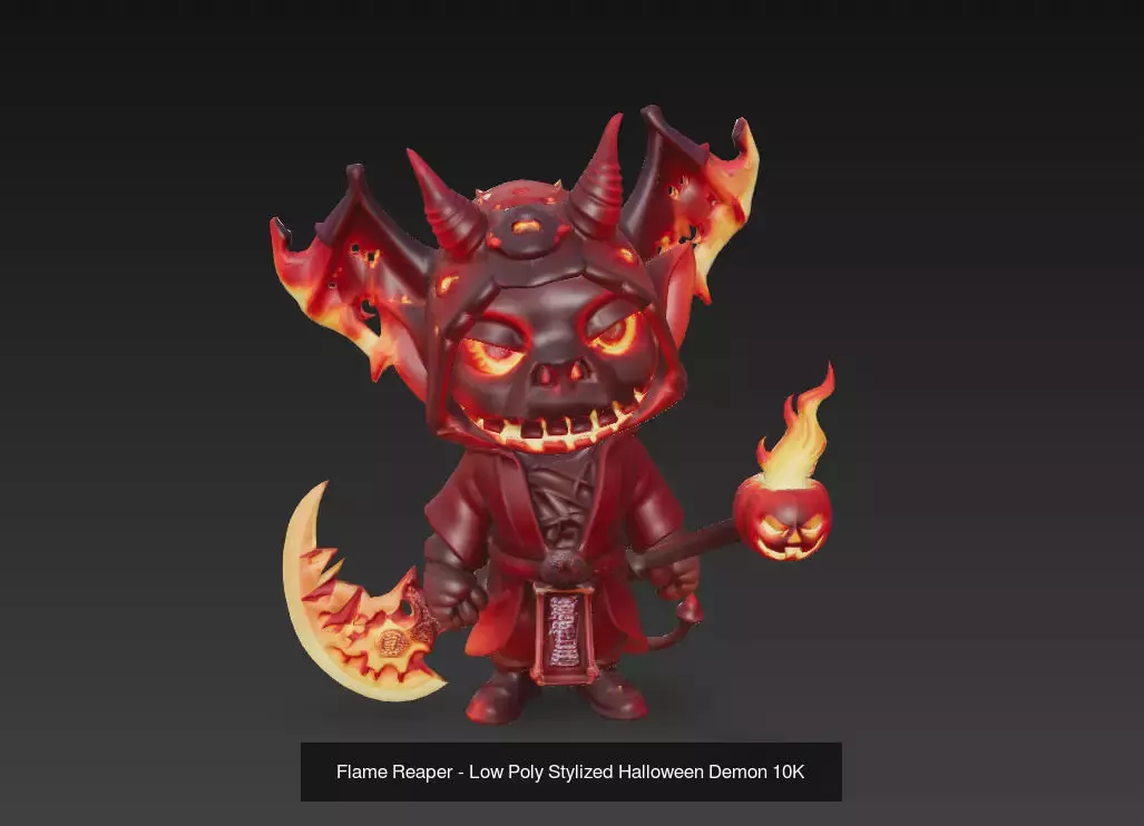 Halloween Inferno Collection - Stylized Pumpkin Demons 10K _2
