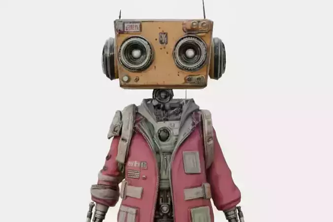 Futuristic Robot Character - Game