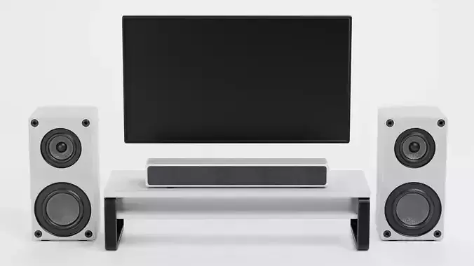 TV Unit with Flat Screen and Sound System V3 - Home Cinema