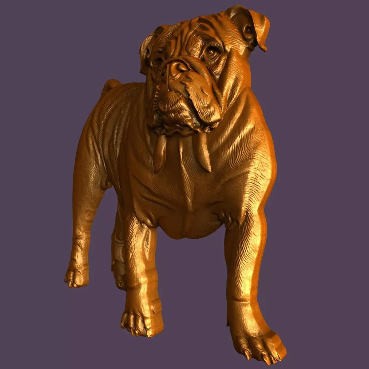 3d models for 3d printer English Bulldog 3D model_2