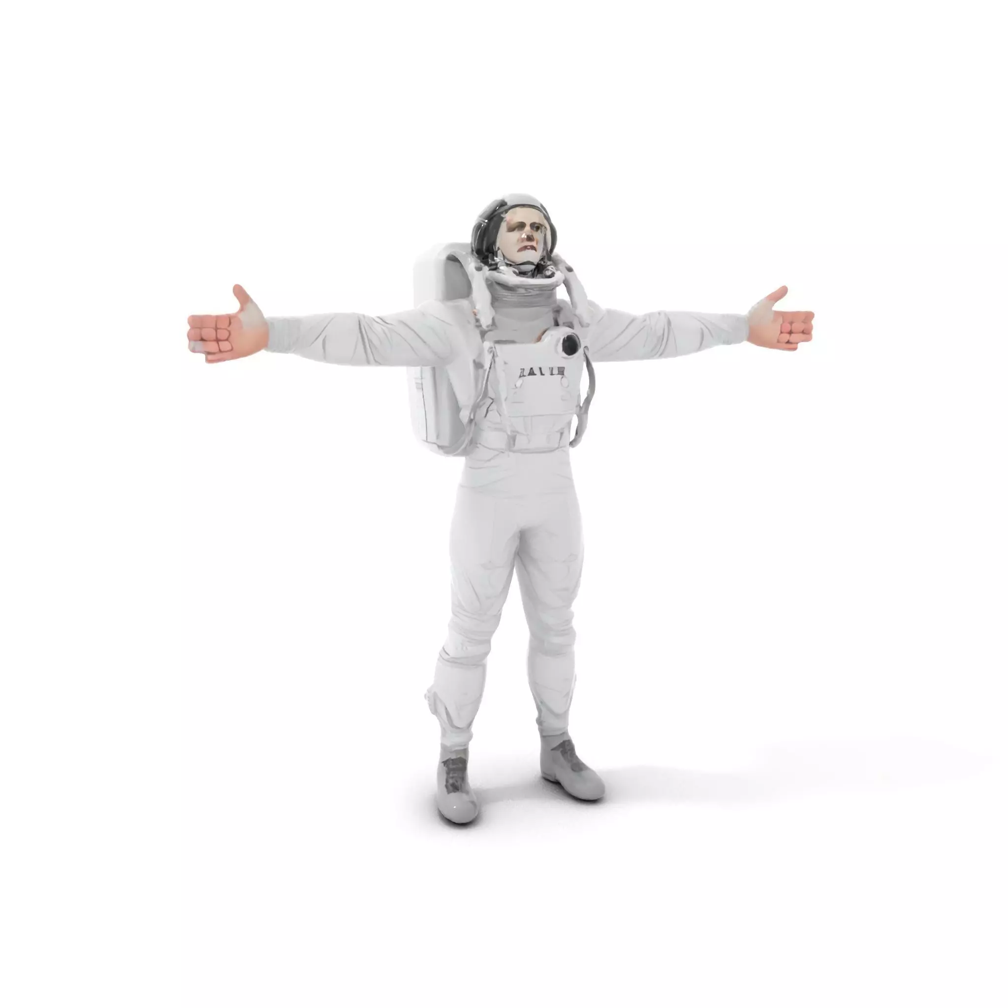 White Space Suit model pack Low-poly 3D model_0